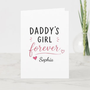 Carte Fille à Papa Personnalisée Pour Toujours