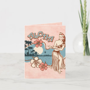 Carte fille Aloha Hula