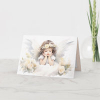 Fille ange à l'aquarelle
