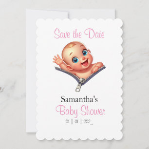 Carte Fille bébé jeter un oeil sur le thème du Baby show