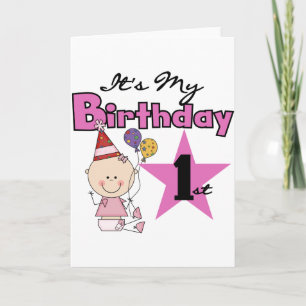 Carte Fille C'est mes t-shirts et cadeaux d'anniversaire