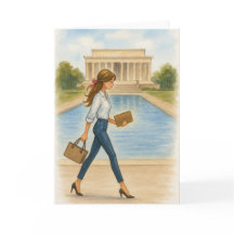 Fille chic à Washington, DC