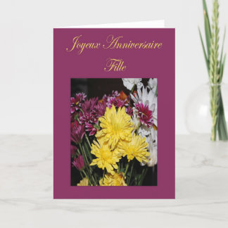 Carte fille d'anniversaire