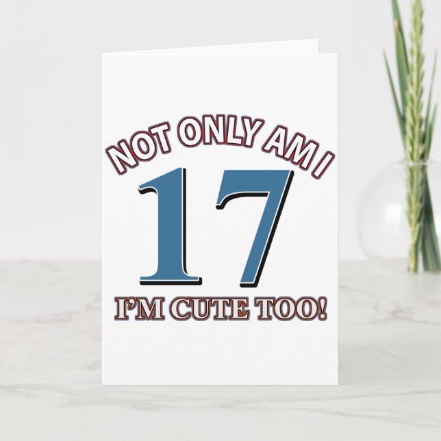 Carte Fille d'anniversaire 17 (Devant)