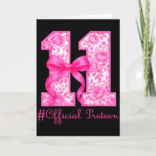 Carte Fille de 11 ans pour son anniversaire officielle R