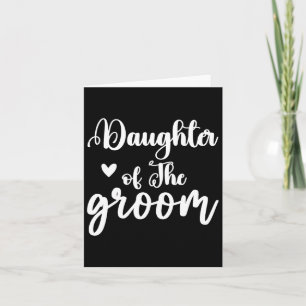Carte Fille De La Groom Mariage Fête Correspondant Brida