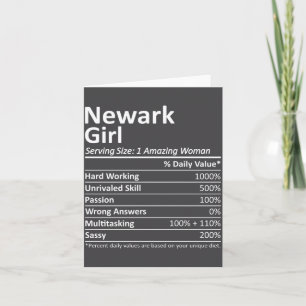 Carte Fille de Newark Nj New Jersey Drôle Cité Maison Ra