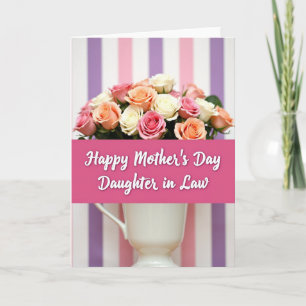Carte Fille de Roses Adorables