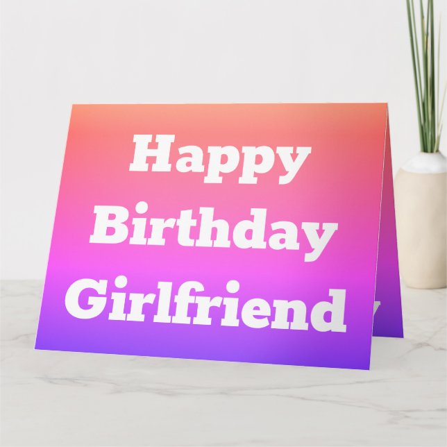 Carte Fille Designer Rose Et Mauve (Devant)