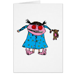 Carte fille en colère