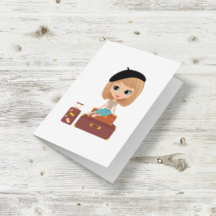 Carte Fille En Vacances