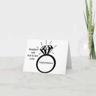 CARTE * FILLE ET BON-FILS À ÊTRE* SUR **FIANÇAILLES**