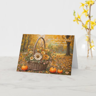 Carte Fille et épouse Fille en droit Thanksgiving