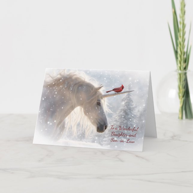 Carte Fille et fils en droit Noël (Devant)