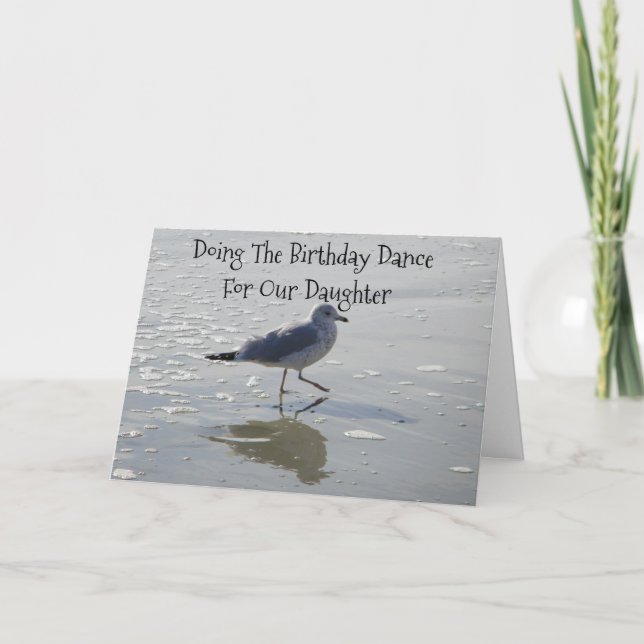 CARTE **FILLE** FAIRE LA **DANSE D'ANNIVERSAIRE** POUR V (Devant)