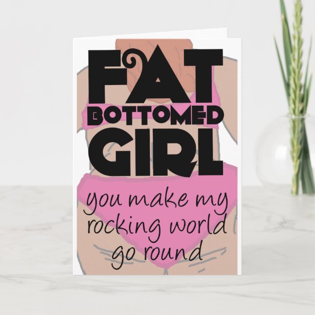 Carte Fille Fat Bottomed (Devant)