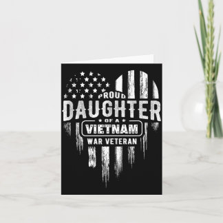 Carte Fille fière vétéran Vietnam papa jour des vétérans