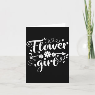 Carte Fille Fleur Mariage Enfant Panier de Dispersion
