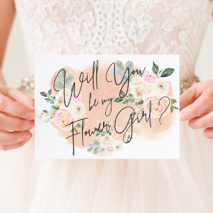 Carte fille Fleur V2 Florale Dreamy