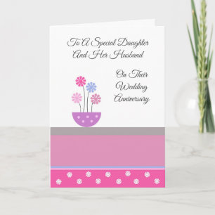 Carte Fille Florale Et Mariage Mari Anniversaire