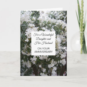 Carte Fille Florale Mari Anniversaire Personnalisé