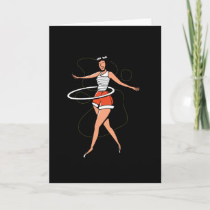 Carte Fille hula hoop