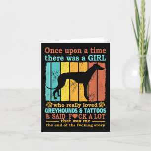 Carte Fille Qui Aimait Vraiment Greyhound & Tattoos