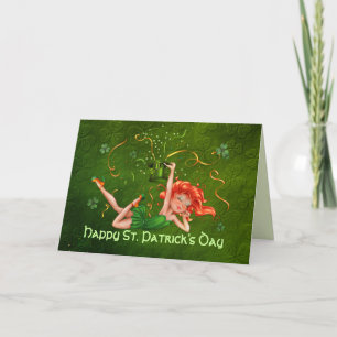 Carte Fille shamrock