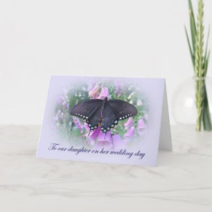 Carte Fille son jour du mariage