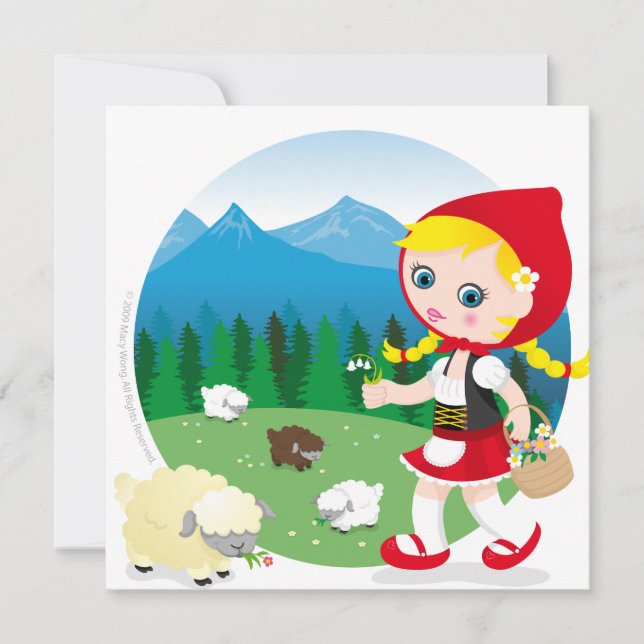 Carte fille suisse (Devant)