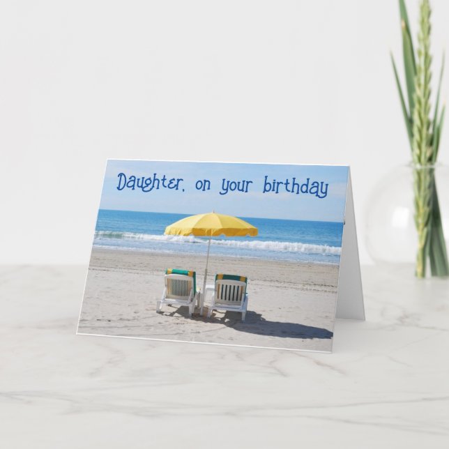 CARTE **FILLE** VOUS MÉRITEZ UN ANNIVERSAIRE "GRANDE VUE (Devant)