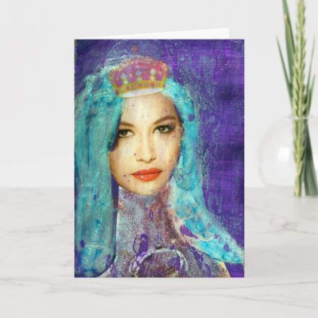 Carte Fille Zetti couronnée (Devant)