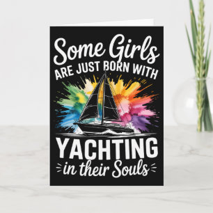 Carte Filles aux âmes de yachting Croisière en bateau de