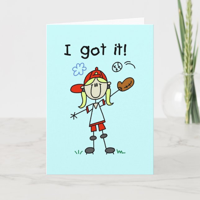 Carte Filles Baseball I got It Tshirts et cadeaux (Devant)