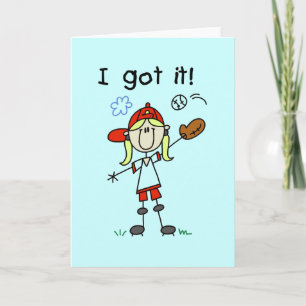 Carte Filles Baseball I got It Tshirts et cadeaux