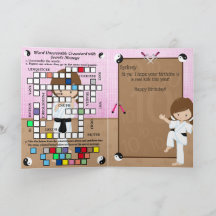 Filles Extraordinaires Karate Secret Message Joyeu