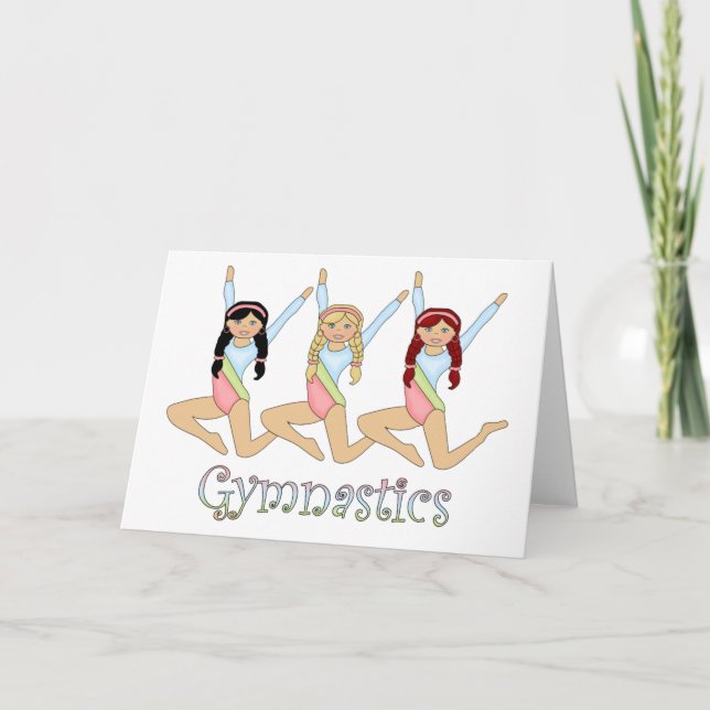 Carte filles gymnastique (Devant)