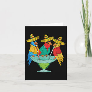 Carte Filles Parrot Cinco De Mayo Drôle Boire Tequila