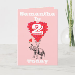 Carte Filles personnalisées Anniversaire
