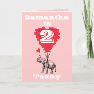 Carte Filles personnalisées Anniversaire