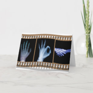 CARTE FILM DE LANGUE DES SIGNES DE RAYON X - POIGNÉE DE