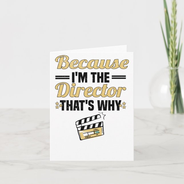 Carte Film de long métrage réalisateur (Devant)