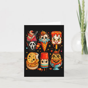 Carte Film d'horreur Popsicle d'été Halloween Crème glac