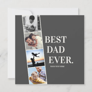 Carte Film moderne Meilleur Papa Jamais Photo Collage Ca