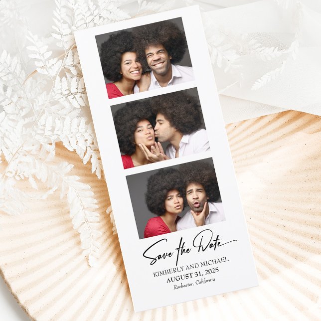 Carte Film Strip Photo Booth Photos Drôle Enregistrer La (Créateur téléchargé)