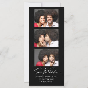 Carte Film Strip Photo Booth Photos Drôle Enregistrer La
