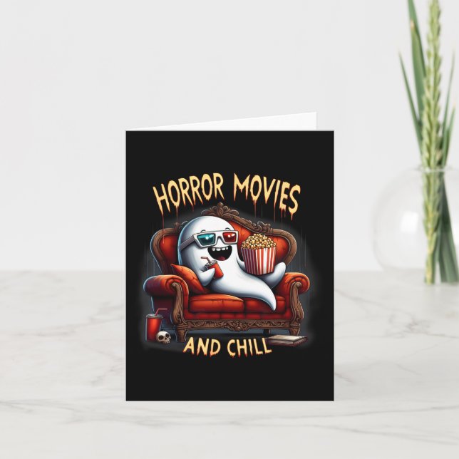 Carte Films D'Horreur Et Chill Éffrayant Halloween Ghost (Devant)
