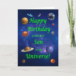 Carte Fils Anniversaire meilleur dans l'univers