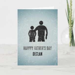 Carte Fils au père - Papa et son garçon Graphisme Person