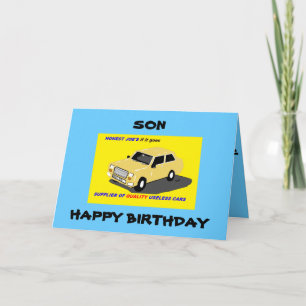 CARTE FILS BIRTHDAY FUNNY